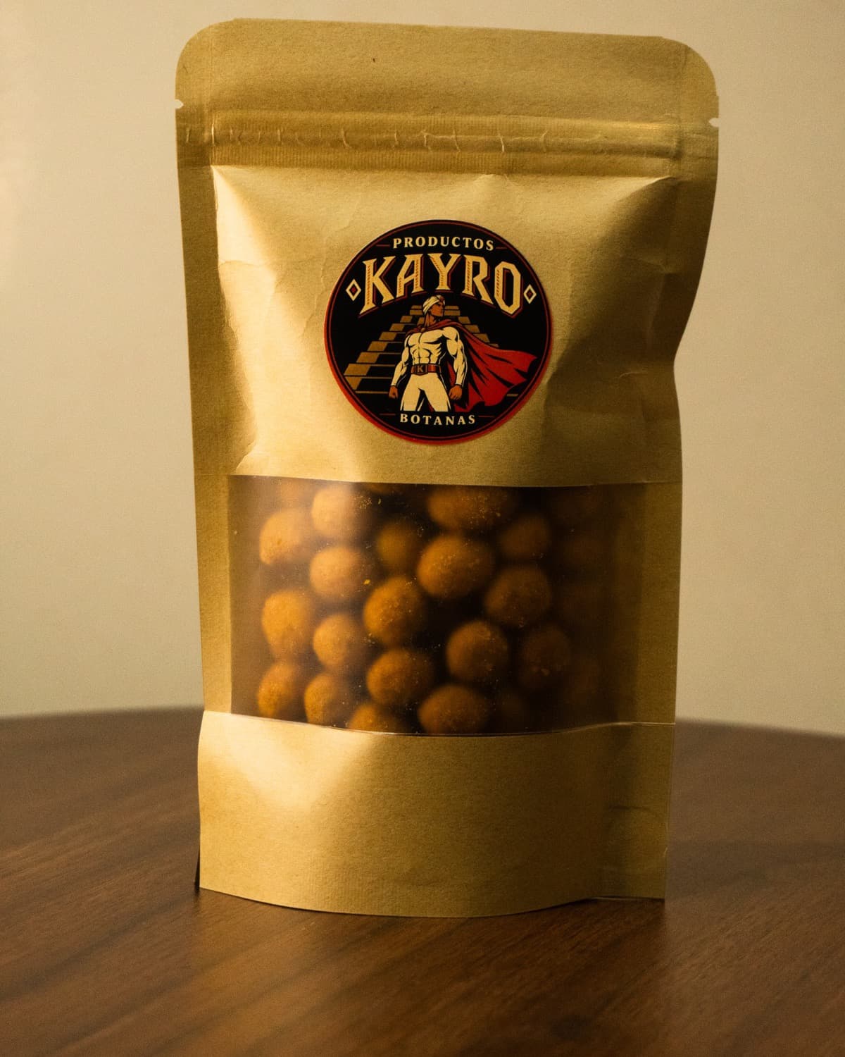 Hot nuts habanero de Productos Kairo, en su bolsa de presentación