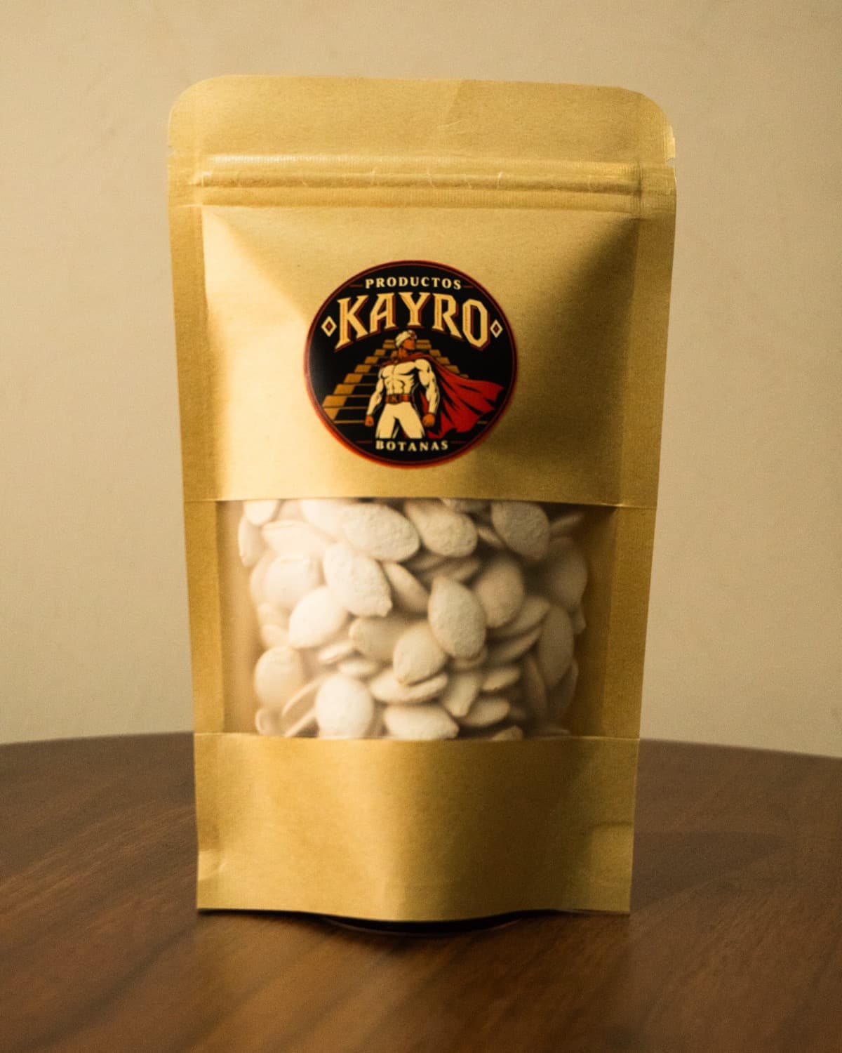 Semilla rusa de Productos Kairo, en su bolsa de presentación